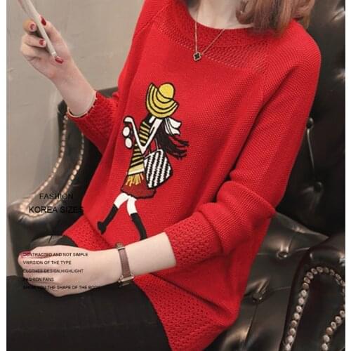 Elegant Sweaters For Women Spring 2018 Fashion Woman Ladies Pullover Pink Ladies Cute Knitted Pull Sweter Women Pull Femme Tops
