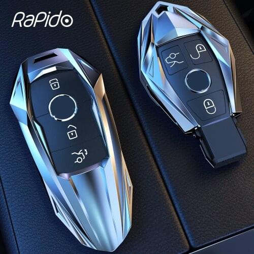 Car Styling Key Fob Case Cover Protector Shell for Mercedes Benz W177 W205 W213 W222 G63 GLC CLA GLA E C Class Keyrings