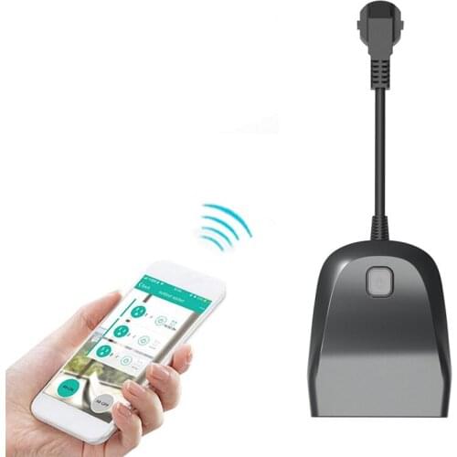 Outdoor Smart Plug Wi-Fi Outlet with 2 Sockets Wireless Remote Control/Timer by Smartphone IP44 Waterproof GK99
