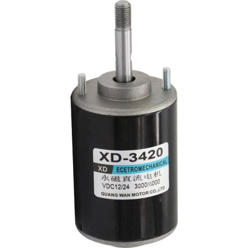 XD-3420 30W Permanent Magnet DC Motor 12V/24V 3000/7000rpm Universal Adjustable Reversing Motor DC Speed Motor High Torque