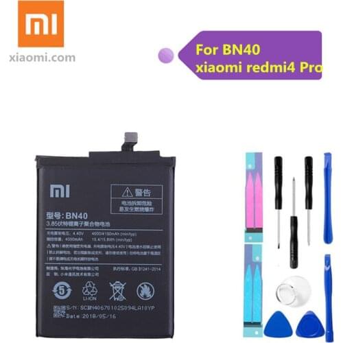 Xiao Mi BN40 Phone Battery For Xiaomi Redmi 4 Pro Prime 3G RAM 32G ROM Edition Redrice 4 Redmi 4 Pro battery BN40 4100mAh +Tools