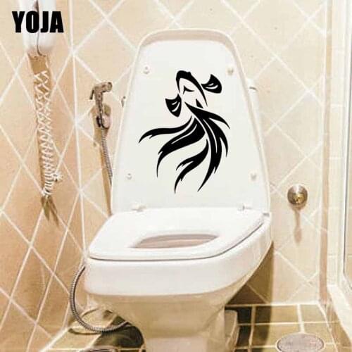 YOJA 17.2X23.1CM Cartoon Aquarium Fish Wall Sticker For Kids Rooms Toilet Decal Home Decor T5-0375