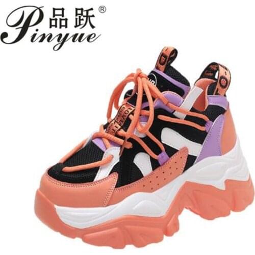 2021 Designer Sneakers Women Fashion Platform Sneakers Women Female Height Increasing 7CM Sport Chunky Shoes Zapatillas De Muje