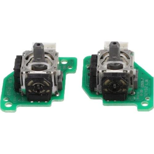1 Pair Right and Left 3D Analog Stick Joystick with PCB Board Replacement for Nintendo Wii U Gamepad Controller