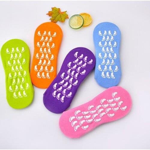 1 Pair Moisturizing Whitening Exfoliating Foot Mask Gloves Spa Gel Socks Hand Mask Feet Care Tool Beauty Cotton Socks