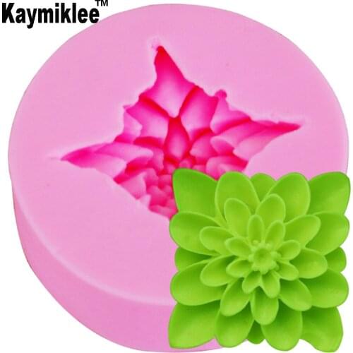 M646 1PCS Chrysanthemum Flower Candle Moulds Soap Mold Kitchen-Baking Resin Silicone Form Home Decoration 3D DIY Clay Craft Wax