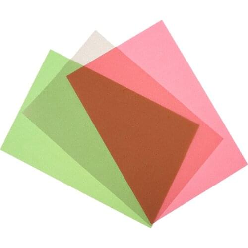 50 Pieces 15x10cm Vellum Coloured Translucent Tracing Papers for DIY Cardmaking