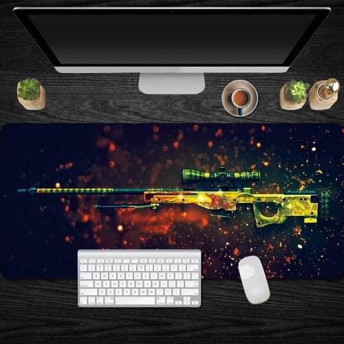 700*300mm CS GO Gaming Mouse Pad Gamer XL Large Grande Mousepad Gun AWP Rubber Computer XXL Mause Pad Laptop Desk Mat For CSGO