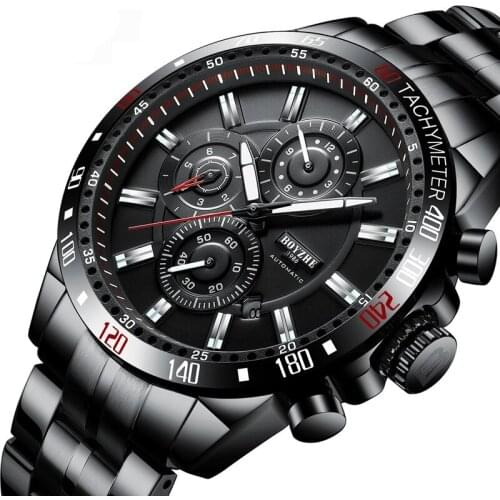 Fashioin Mechanical Watches for Men Classic Steel Diver Tourbillon Stainless Steel Watch Waterproof Luminous Male Wriswatches