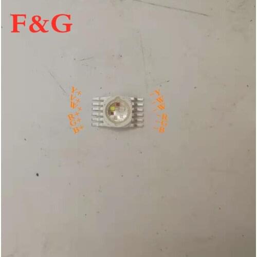 Chip LED de alta potencia 12 W a todo color RGBWYV lámpara cuentas rojo verde azul blanco amarillo púrpura seis en uno lámpara L