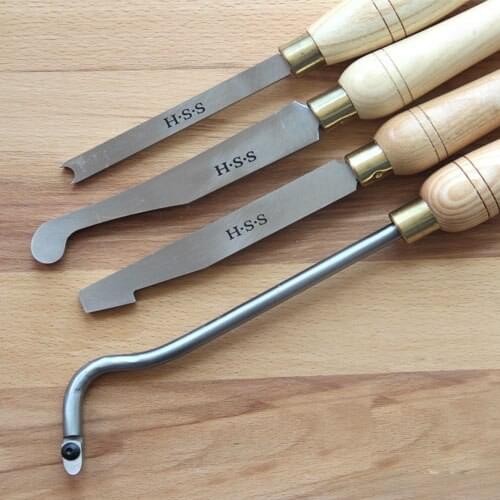 Woodworking Lathe Knife Wood Turning Tool Hooked Hollow Cutter Round Scraper Square Head Scraper Handheld Woodworking Tools