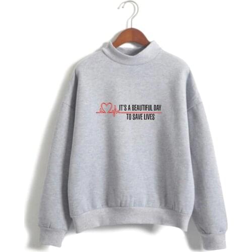 Its A Beautiful Day To Save Lives Sweatshirt Graphic Printed Sweatshirts Women Tumblr Quote Greys Anatomy Gift Hoodies Tracksuit