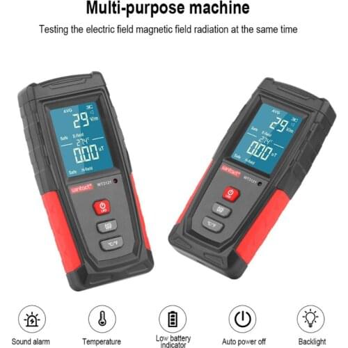 EMF Meter Electromagnetic Radiation Tester Electron Magnetic Field Dosimeter B85C