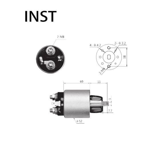 ELECTROMAGNETIC SWTICH SOLENOID FOR 12V 0.8KW 23343-W0400 31204-PD4-005 2114-27502 2114-27505 2114-77505 1250