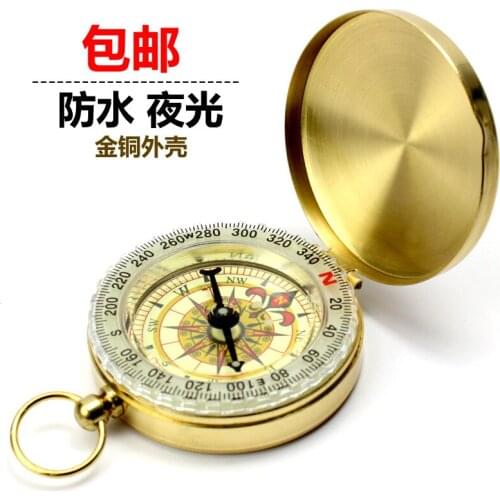 The compass of the portable outdoor mountaineering camping auto supplies stainless steel precision behind the compass direction