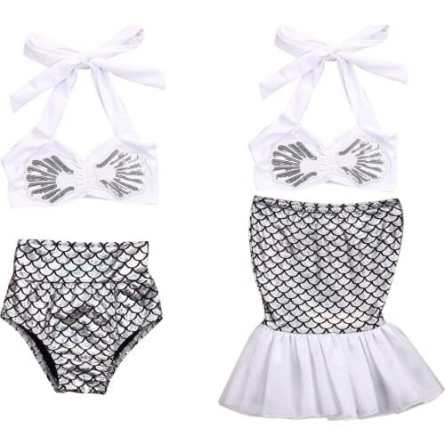 Baby Kids Girls Bikini Set Swimwear Swimsuit Bathing 2Pcs Beachwear