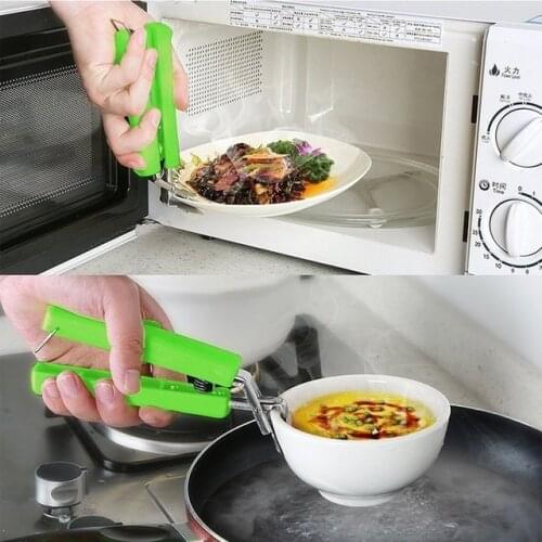 Creative Bowl Clip Handle Multi-functional Anti-scald Clamp Pot Clips Anti-hot Folder Dishes Kitchen Accessories Gadgets