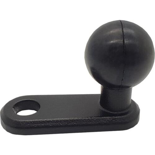 L Shaped Aluminum Alloy Base Holder Rubber Ball Head Rear View Mirror for Motorcycle Electric Vehicles Scooter Cell