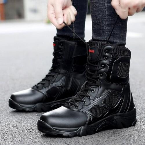 Men Boots Winter Man Shoes Outdoor Ankle Boots Men Snow Boots Keep Warm Men Footwear Lace-Up Casual shoes