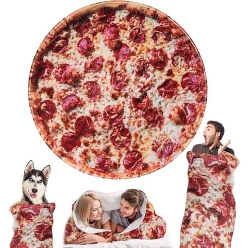 New Burritos Blanket Novelty Giant Human Air Conditioner Blanket Soft Taco Round Funny Burritos Blanket Tortilla Throw Blanket