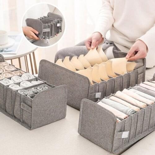 Underwear Organizador Storage Box With Washable Socks Bra Rangement Drawers Bra Storage Box Foldable Drawer Closet Organizer