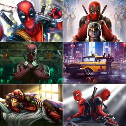 Marvel Popular Anime Superhero Avengers Deadpool Movie Wall Art HD Prints Posters Canvas Painting for Bedroom Nordic Home Decor