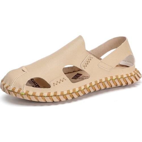 Beach Sandals Men Beach Sandals For Men Hollow Mens Summer Sandel Roman Man 2020 Rubber Outdoor Slide Sandal Shoes Mens