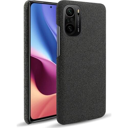Cloth Texture Fit Case On The For Xiaomi Mi Poco F3 Coque Luxury Febric Antiskid Cover For Xiomi Mi POCO F 3 6.67" 2021 Funda