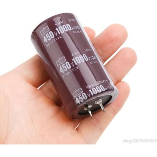 High Frequency 450V 1000uF Aluminum Electrolytic Capacitor Volume 35x60 O14-20 Dropship