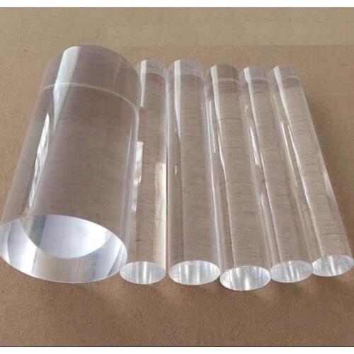 1 Piece Clear Acrylic Plexiglass Lucite Rod 30mm Diameter 100mm Long Bar DIY Decor customized cut sevice DIY accessories