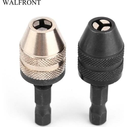 1 pc Hex Shank Drill Bit Keyless Electric Drill Chuck Quick Change Screwdriver Adapter Converter Grind Drilling Rotary Tools