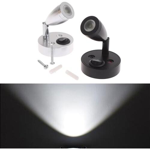 DC12V White LED Spot Reading Light RV Bedside Boat Lamp Wall Camp Trailer