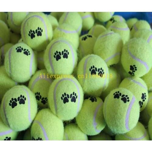 200pcs/lot Cheap ball Dog Toy Tennis Balls Run Catch Throw Play Toy Chew Toys random colors