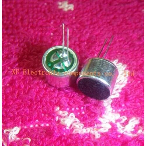 200 pcs With Pins 9*7mm Capacitive Electret Microphone Pick-Up Sensitivity 52D