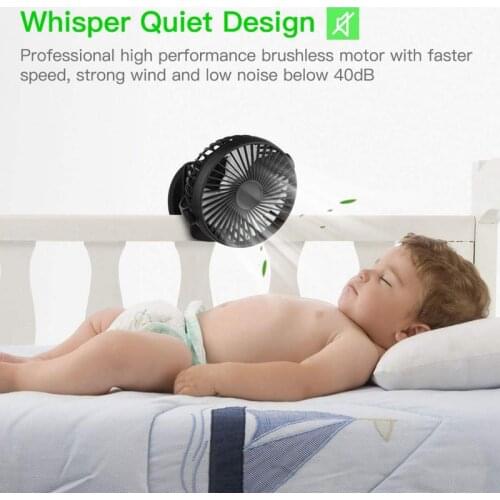 360° Rotating Fan Clip-on Mini USB Rechargeable Desktop Summer Air Cooler Handheld Blue Pink Black Cool Comfortable 2021 XNC