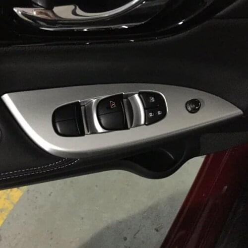 Interior Car Accessories Armrest Panel Cover/Window Lifter Switch Cover For Tiida 2016