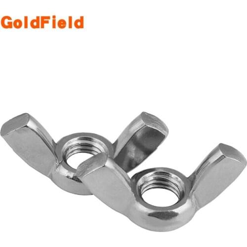 Freeshipping 304 stainless steel butterfly nut wings nut hand tighten nut DIN315 GB62 M5 6 8 10 12