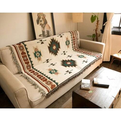 Bohemian Geometric Blanket Mandala Rug Sofa Cover Tapestry Throw Towel Bedding Sheet Adults Kids Home Travel Cobija Cobertor