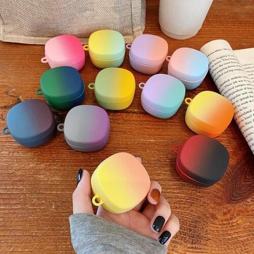 Matte Gradient Contrast Color Cases For Baseus WM01 Cute Solid Color Hard PC Earphone Protector Case Accessories For Baseus WM01