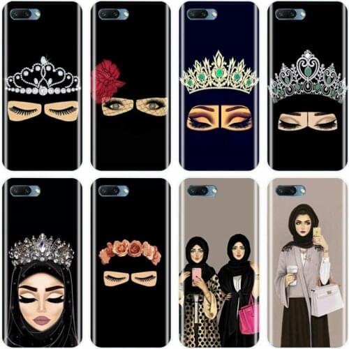 For Huawei MATE 7 8 9 10 20 pro Honor 8 9 10 V10 NOTE10 lite Muslim Islamic Gril Eyes Arabic Hijab Girl Cover Phone Case