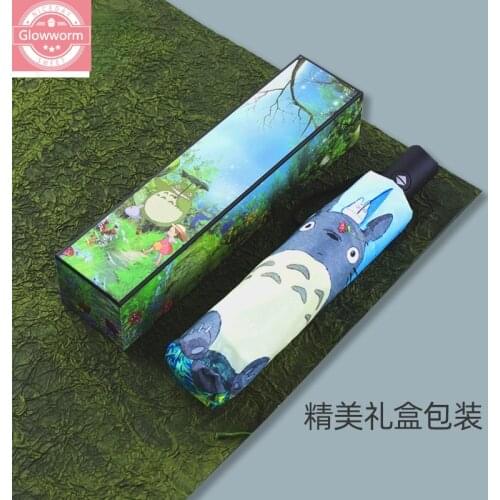 Childrens double layer umbrella full automatic umbrella cartoon hand-painted sun protection folding umbrella