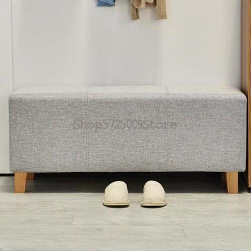 Storage Sofa, Stool, Bench, Storage Stool, Cloth Art Bed, End Storage Stool, Clothing Store, Fitting Room, Solid Wood Shoe Chang