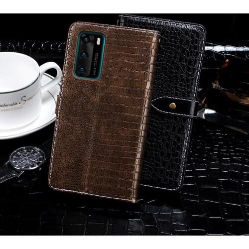Leather Case For Huawei P40 6.1" Coque Crocodile Pattern Case Flip Cover Skin Wallet For Huawei P40 2020 Shell Fundas Etui Bags