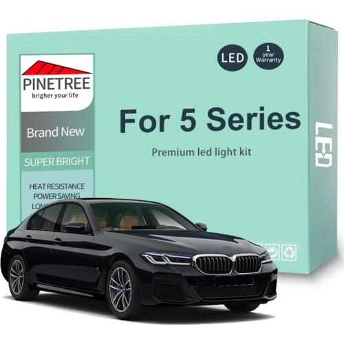 Car Led Interior Light Kit for BMW 5 Series E39 E60 E61 F10 F11 (1996-2017) Dome Map Indoor Bulbs Canbus No Error