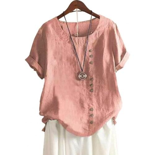 Summer Women Tshirt Top Loose Breathable Casual Plus Size Female Tee Shirt French Cuff Solid Color O Neck Women T-shirt