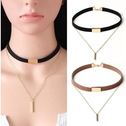 Fashion Women Velvet Choker Necklace Chain Pendant Necklace Jewelry