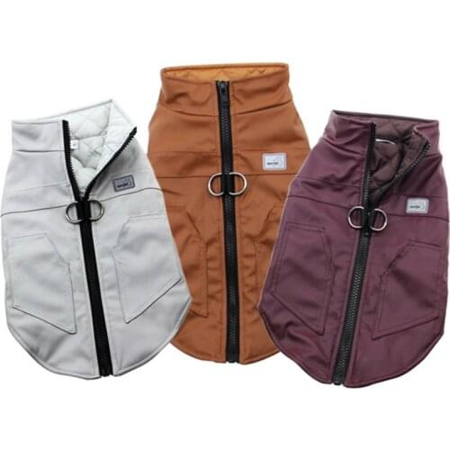 Pet Clothes For Dogs Warm Sleeveless Zipper Coat Puppy Chihuahua Teddy Thickening Jacket Pet Outfit For Dogs Costume Vest Appare