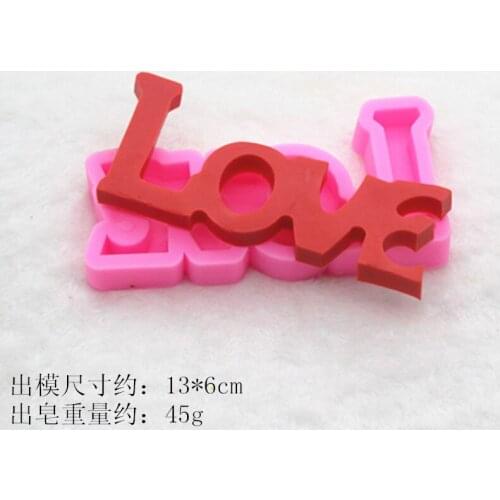 P615 three-dimensional LOVE creative silicone mold aromatherapy plaster mould
