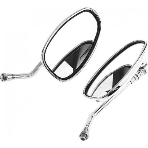 Universal Motorcycle Mirrors 10mm Modified Plated Motorbike E-Bike Mirror Motorcycle Rearview Mirror Back Side Mirrors for Moto