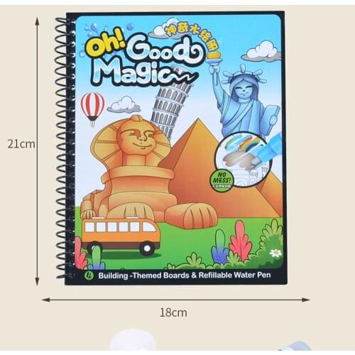 Magic Water Drawing Book Coloring Book Doodle & Magic Pen Painting Drawing Board For Kids Toys Birthday Gift